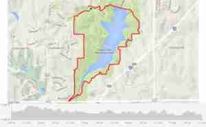 Chalco Hills 10K map with elevation
